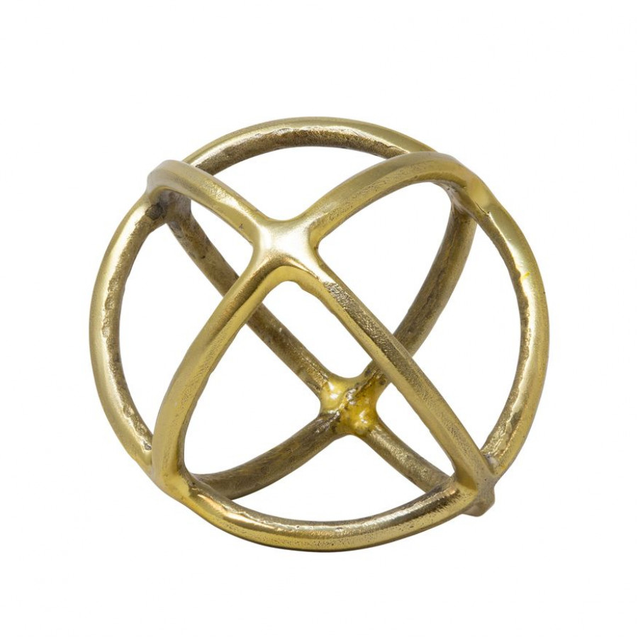 Sagebrook - 9" Metal Orb Decor