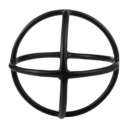 Sagebrook 9" Metal Orb Decor - Black