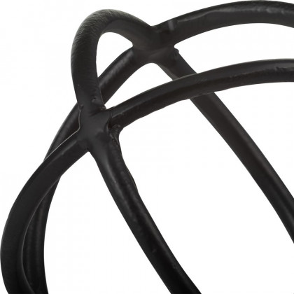 Sagebrook 9" Metal Orb Decor - Black