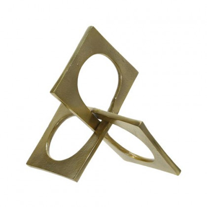 Sagebrook - 9" Metal Linked Square Decor