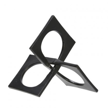 Sagebrook - 9" Metal Linked Square Decor