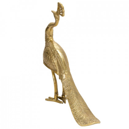 Sagebrook - 16" Metal Peacock in Gold
