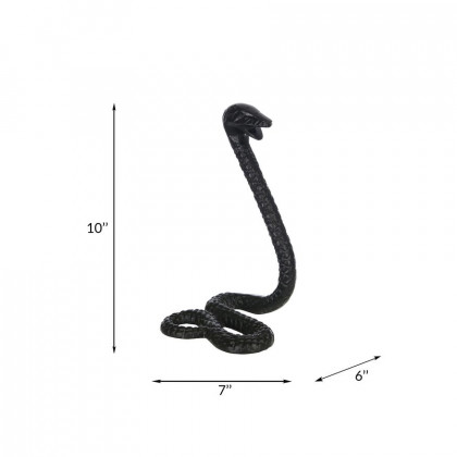 Sagebrook 10" Metal Snake - Black