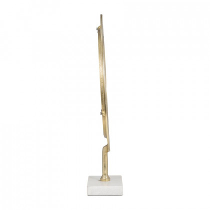 Sagebrook 21" Metal Hammered Mirror On Stand - Gold
