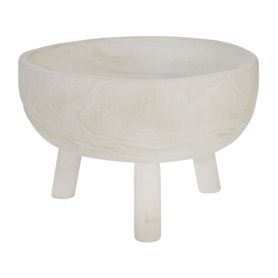 Sagebrook - 11" Wood Bowl With Legs