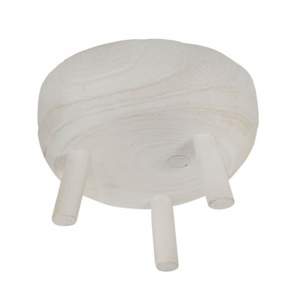 Sagebrook 11" Wood Bowl With Legs - White