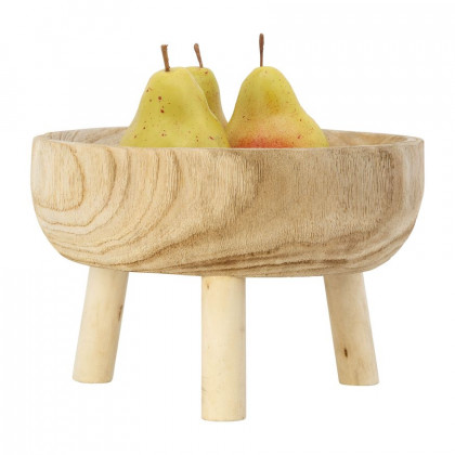 Sagebrook 11" Wood Bowl With Legs - Natural