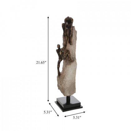 Sagebrook - 23" Rock Climber Decor in Bronze