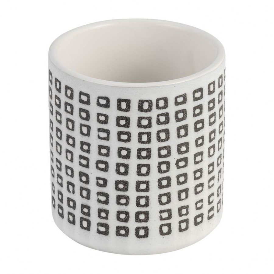 Sagebrook - 4" Ceramic Dotted Pen Holder in Black
