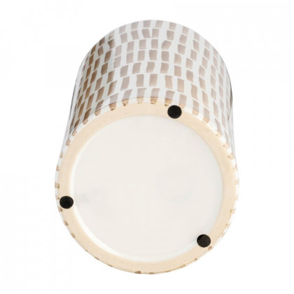Sagebrook - 13" Jar With Gold Lid in Tan