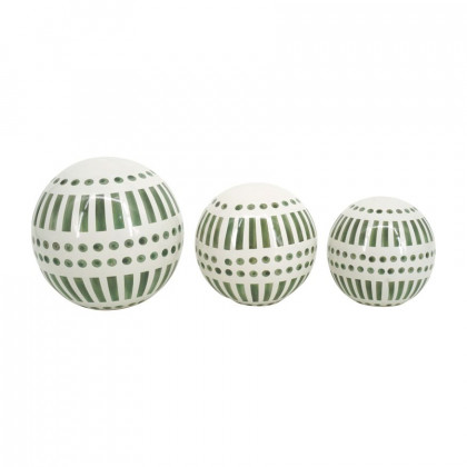 Sagebrook - 15430 6"/5"/4" Ceramic Orbs (Set Of 3)