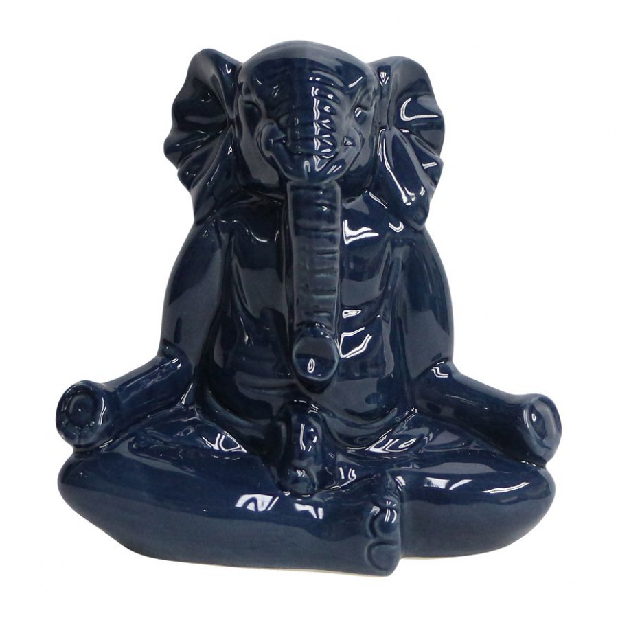 Sagebrook - 7" Ceramic Yoga Elephant