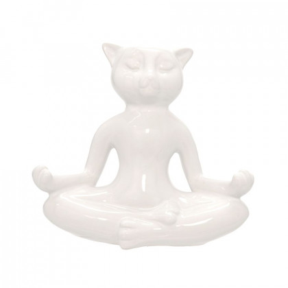 Sagebrook - 7" Ceramic Yoga Cat