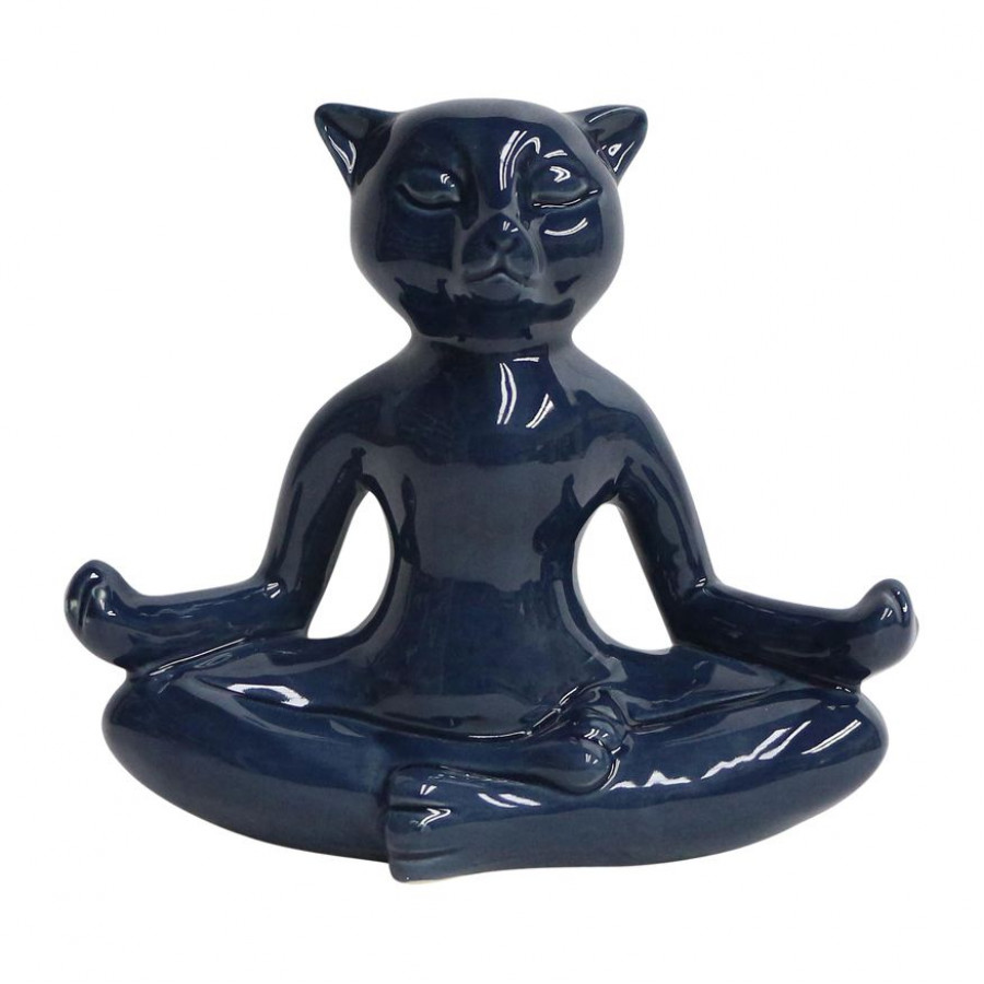 Sagebrook - 7" Ceramic Yoga Cat