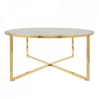 Sagebrook Metal Pull Out Coffee Table - Gold