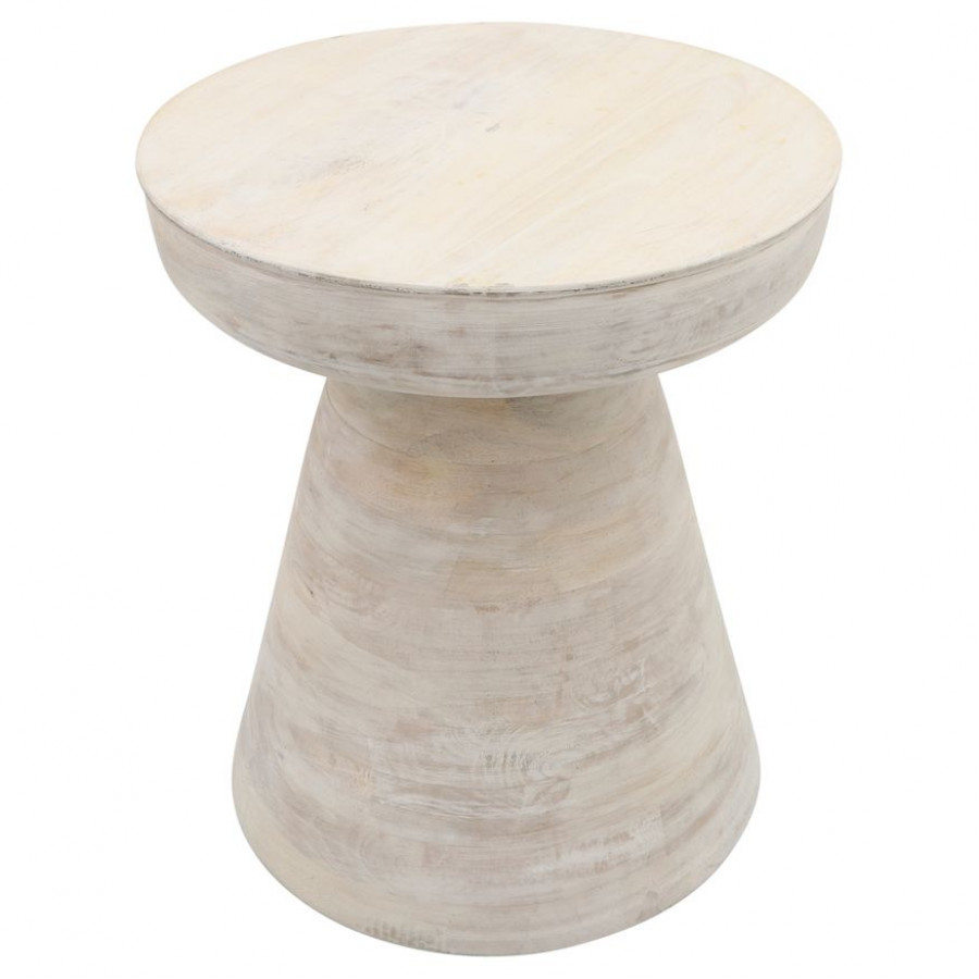 Sagebrook Wood Side Table - White