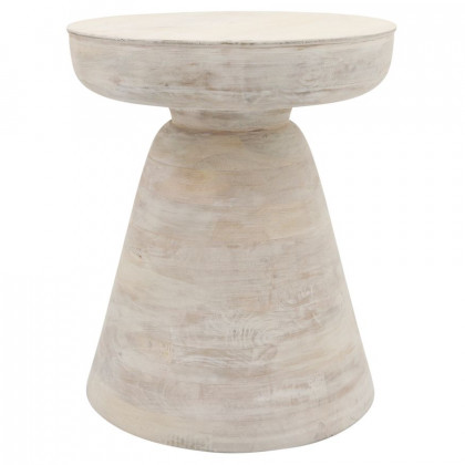 Sagebrook Wood Side Table - White