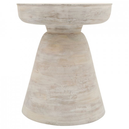 Sagebrook Wood Side Table - White