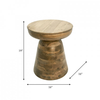 Sagebrook Wood Side Table - Brown
