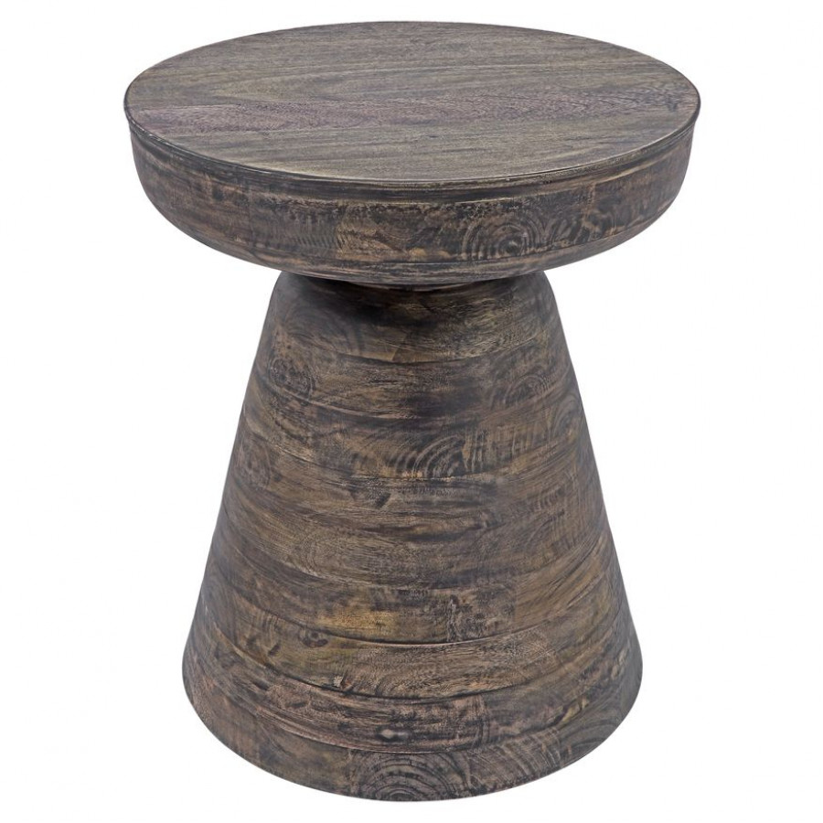 Sagebrook Wood Side Table - Dark Brown