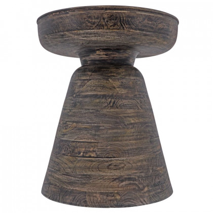 Sagebrook Wood Side Table - Dark Brown