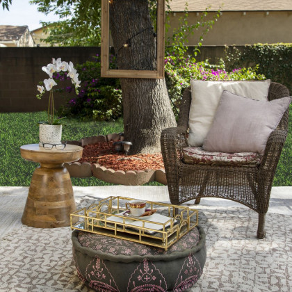 Sagebrook Wood Side Table - Brown