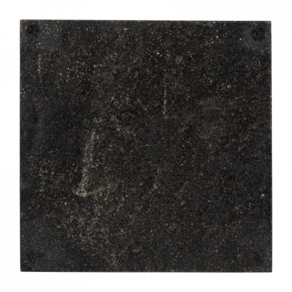 Sagebrook - 12"x12" Marble Tray With Metal Base in Black