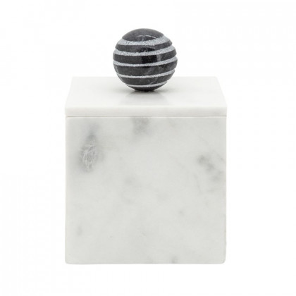 Sagebrook - 7" Marble Box With Orb
