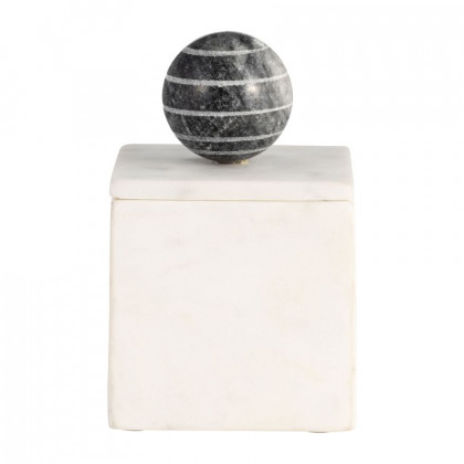 Sagebrook - 7" Marble Box With Orb