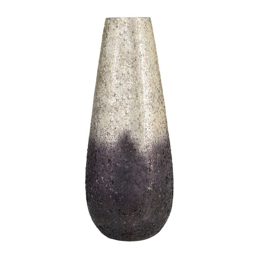 Sagebrook - 18" Crackled Vase in Plum Ombre