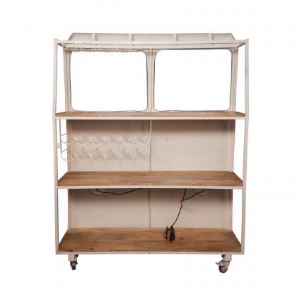 Sagebrook Metal Bus Kombi Bar - Red