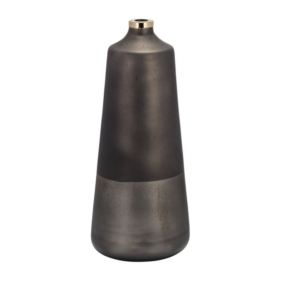 Sagebrook 21" Glass Vase With Ring - Bronze