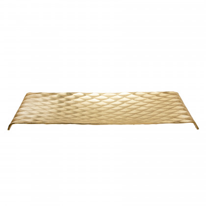 Sagebrook - Decorative Hammered Metal Tray (Set Of 2) in Gold/Silver