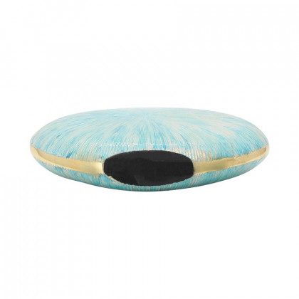 Sagebrook 10" Decorative Metal Vase - Turquoise