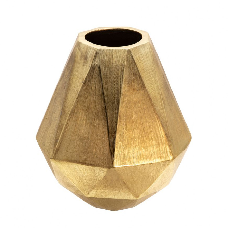 Sagebrook 10" Geometric Deco Vase - Gold