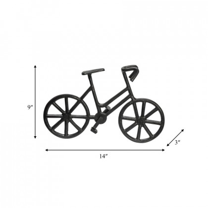Sagebrook 9" Metal Bicycle - Black