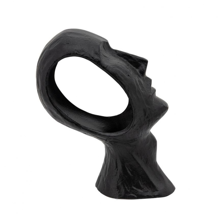 Sagebrook - 11" Metal Face Deco in Black