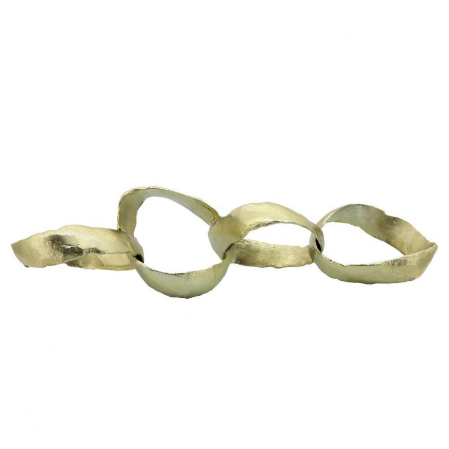Sagebrook - 24" Metal Ring Chains in Gold