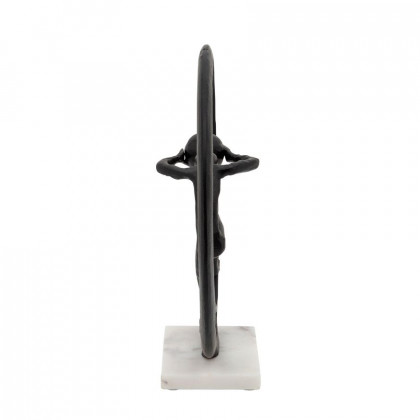 Sagebrook 14" Man With Ball On Hand - Black