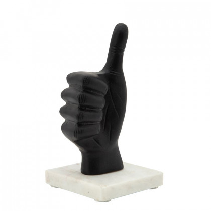 Sagebrook 8" Metal Thumbs Up - Black