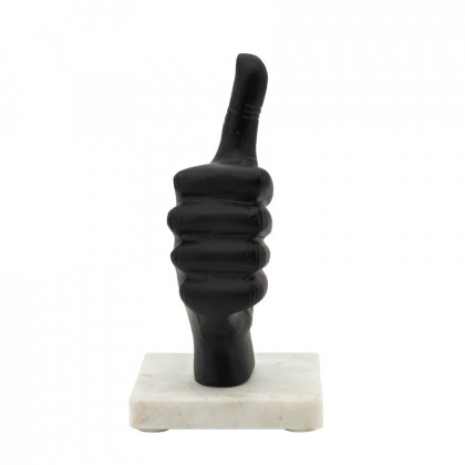 Sagebrook 8" Metal Thumbs Up - Black