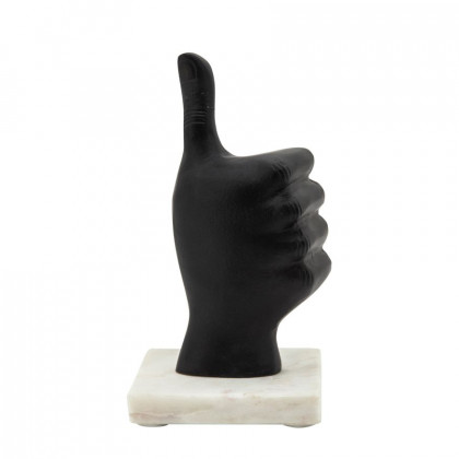 Sagebrook 8" Metal Thumbs Up - Black