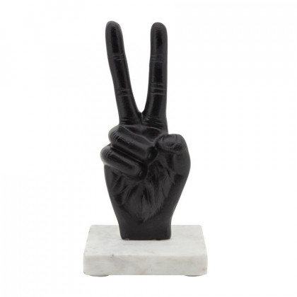 Sagebrook - 8" Metal Peace Sign