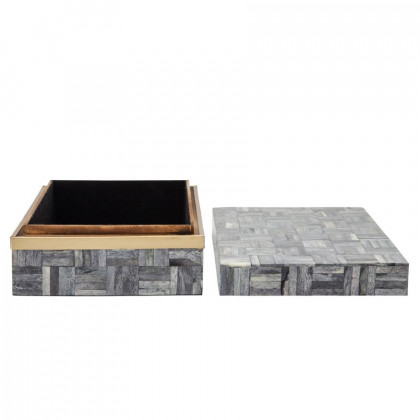 Sagebrook - Rectangular Box (Set Of 2) in Gray