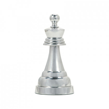 Sagebrook - 9" Metal Queen Chess Piece