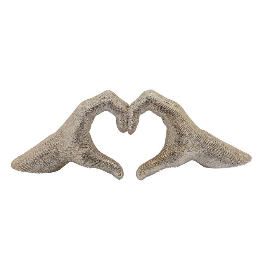 Sagebrook 5" Hand-heart - Champagne