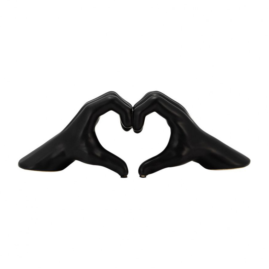 Sagebrook 5" Hand-heart - Black