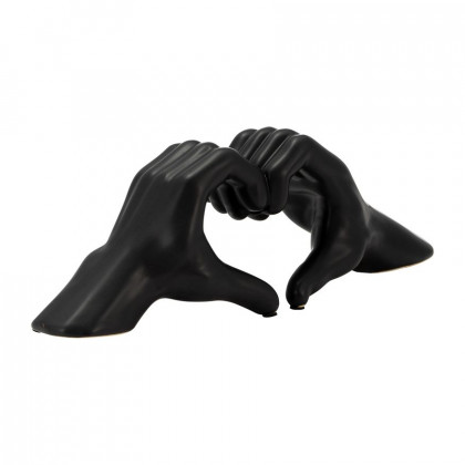 Sagebrook 5" Hand-heart - Black