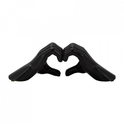 Sagebrook 5" Hand-heart - Black