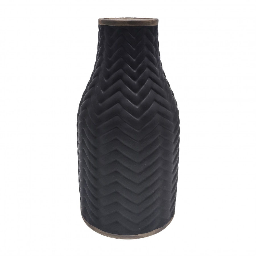 Sagebrook - 10" Chevron Vase